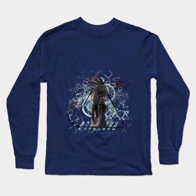 The Last Mohican Long Sleeve T-Shirt by TeeeeeeTime